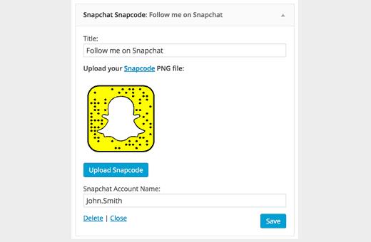 如何在wordpress中轻松添加snapchat snapcode