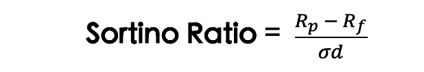 Sortino Ratio formula