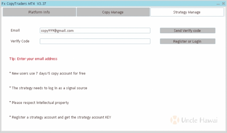 Strategy Registration